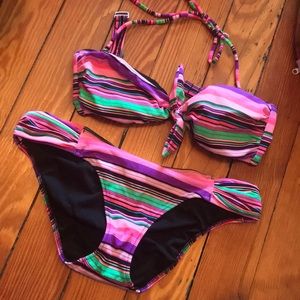 Victoria’s Secret striped bathing suit